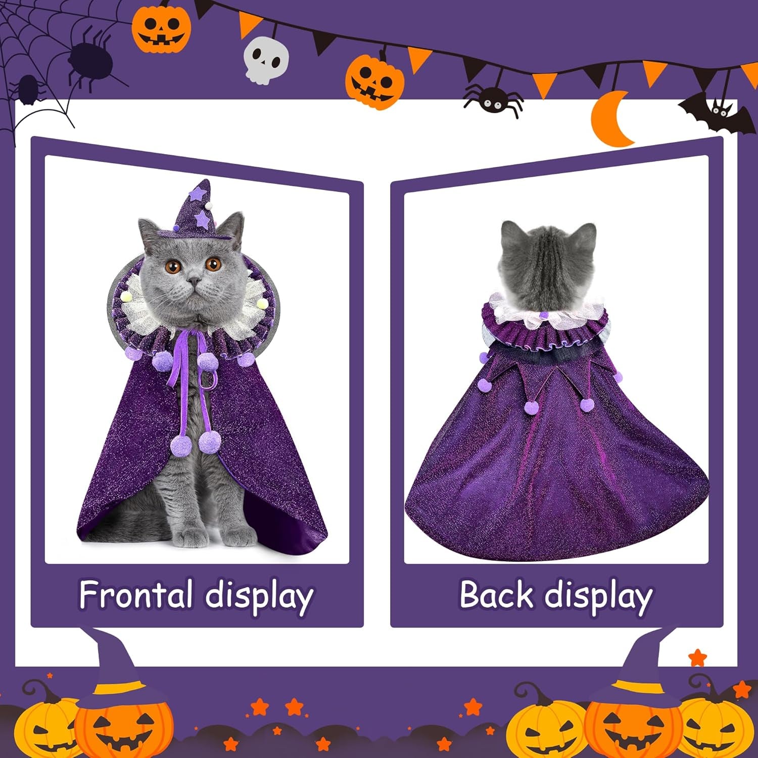 ✨ Mystic Whiskers Wizard Cape - for Cats and Small Dogs