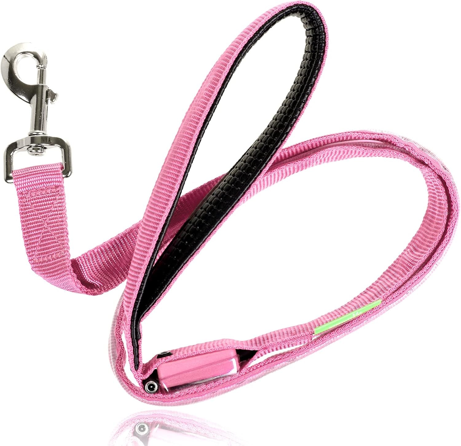 LED Light up Dog Leash | Ultra High Visibility up to 350 Yards | 3 Lighting Modes | USB Rechargeable, No Batteries Needed | Padded Handle & Rotating Swivel Clasp to Prevent Leash Tangling