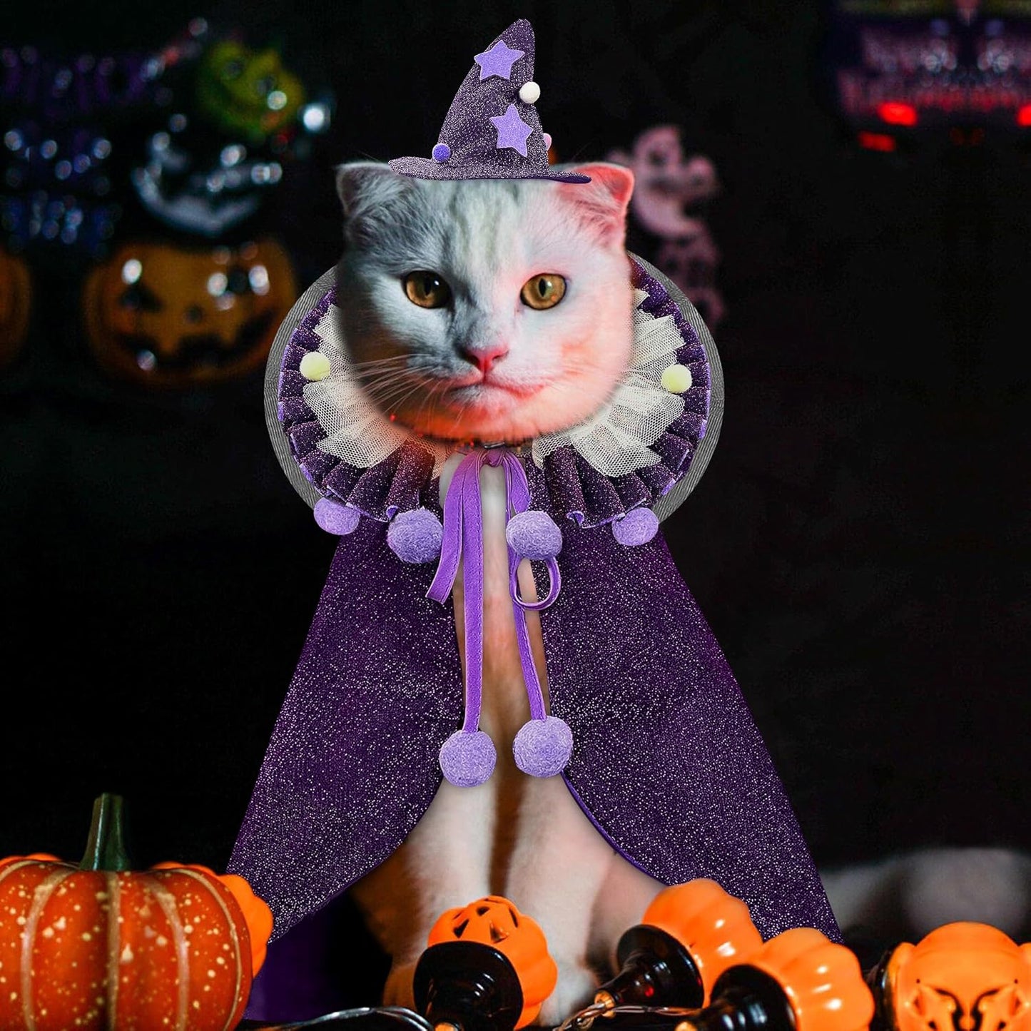 ✨ Mystic Whiskers Wizard Cape - for Cats and Small Dogs