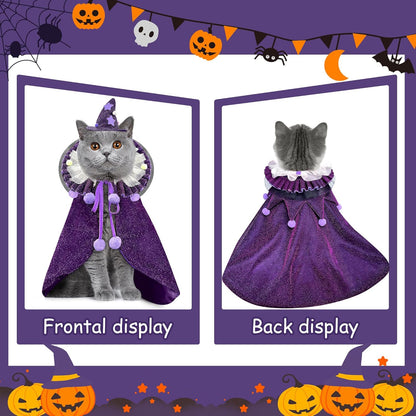 ✨ Mystic Whiskers Wizard Cape - for Cats and Small Dogs