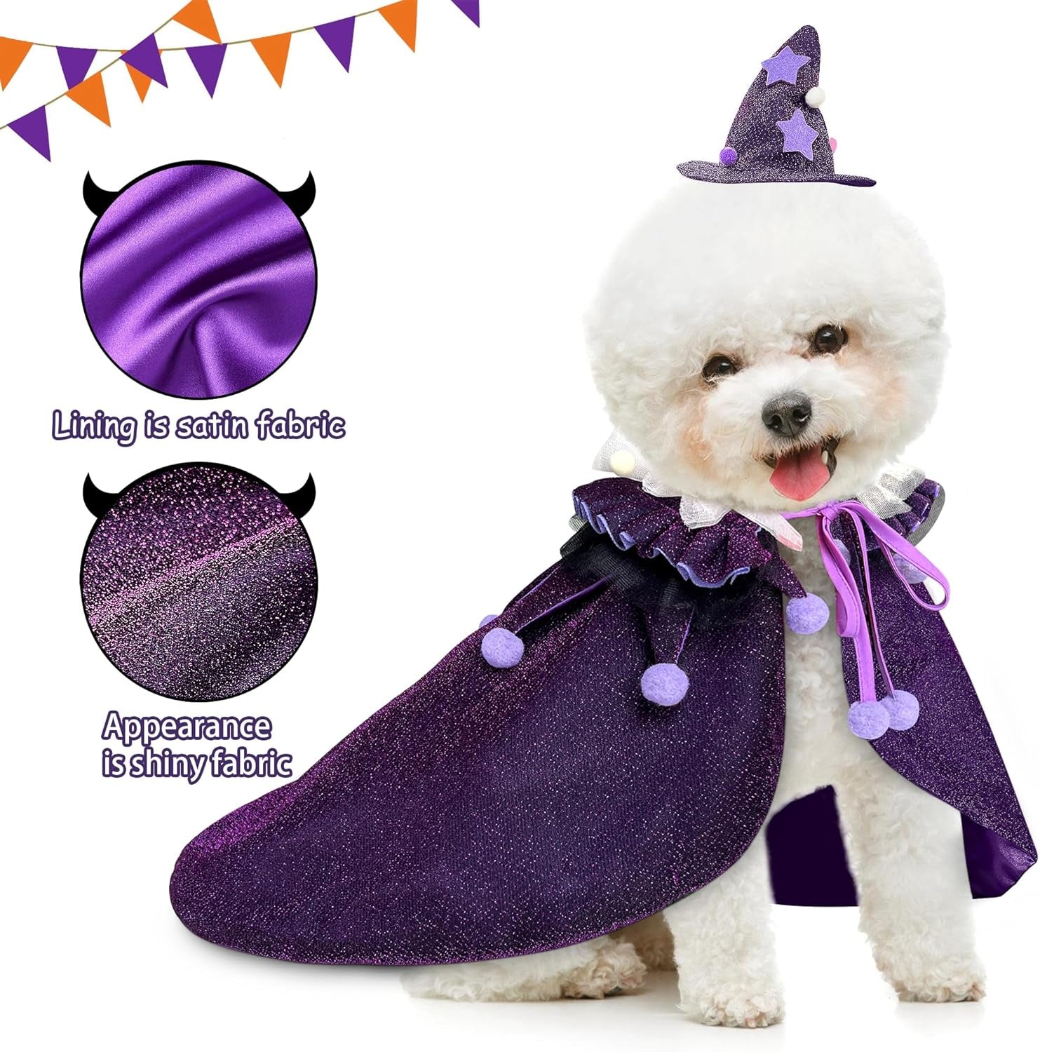 ✨ Mystic Whiskers Wizard Cape - for Cats and Small Dogs