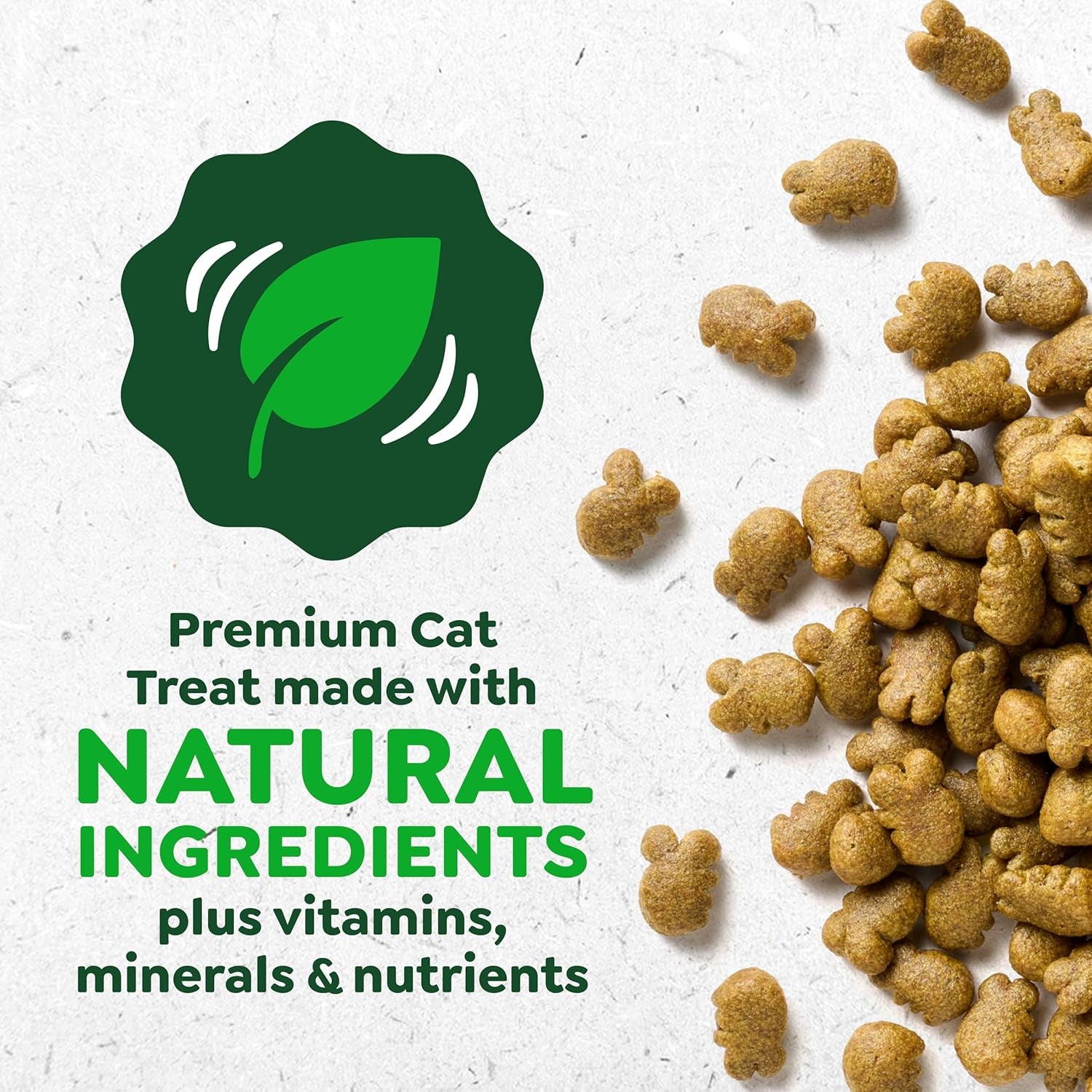Cat Treats, Feline Veterinarian-Recommended Adult Natural Dental Cat Treats, Savory Salmon Flavor, 9.75 Oz. Tub