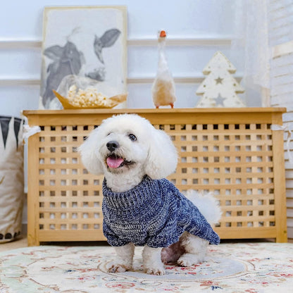 Knit Turtleneck Dog Sweater for Small Medium Large Dogs, Warm Puppy Clothes for Fall Winter, Cozy Sweatshirts Dog Coats for Cold Weather, Pullover Pet Jumper for Puppy Cats SM