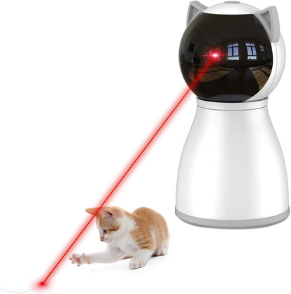 The MeowRay Auto Laser Toy  - Laser Cat Toys for Indoor Cats,Real Random Trajectory Motion Activated Rechargeable Automatic Cat Laser Toy