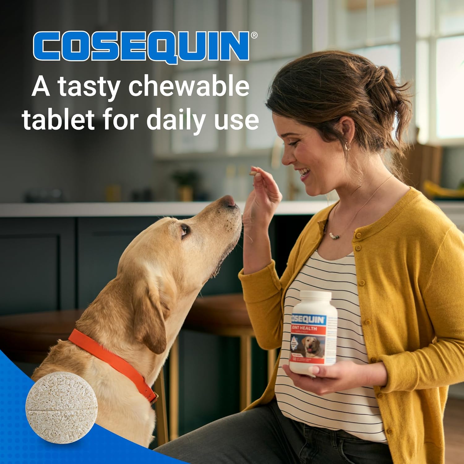 Nutramax Cosequin for Dogs Joint Health Supplement, Contains Glucosamine for Dogs, plus Chondroitin and MSM, Supports Healthy Joints, for All Breeds and Sizes, Chewable Tablets, 132 Count