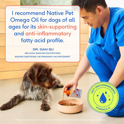 Omega 3 Fish Oil for Dogs & Cats - Promotes Healthy Skin, Shiny Coat, & Strong Joints - Made with Wild Alaskan Salmon Oil for Dogs – Tasty, Fast-Absorbing Omega 3 6 9 Liquid Supplement- 8Oz