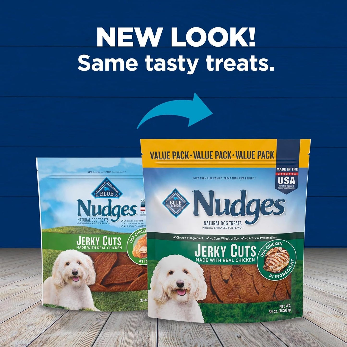 Nudges Jerky Cuts Natural Dog Treats Chicken