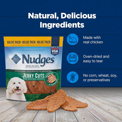 Nudges Jerky Cuts Natural Dog Treats Chicken