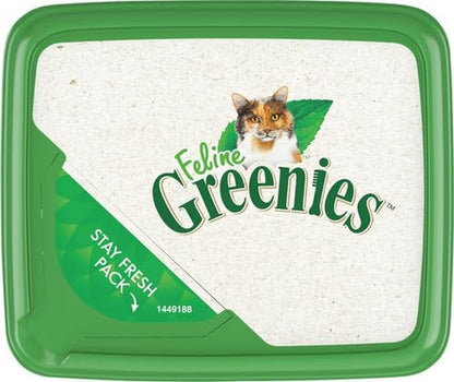 Cat Treats, Feline Veterinarian-Recommended Adult Natural Dental Cat Treats, Savory Salmon Flavor, 9.75 Oz. Tub
